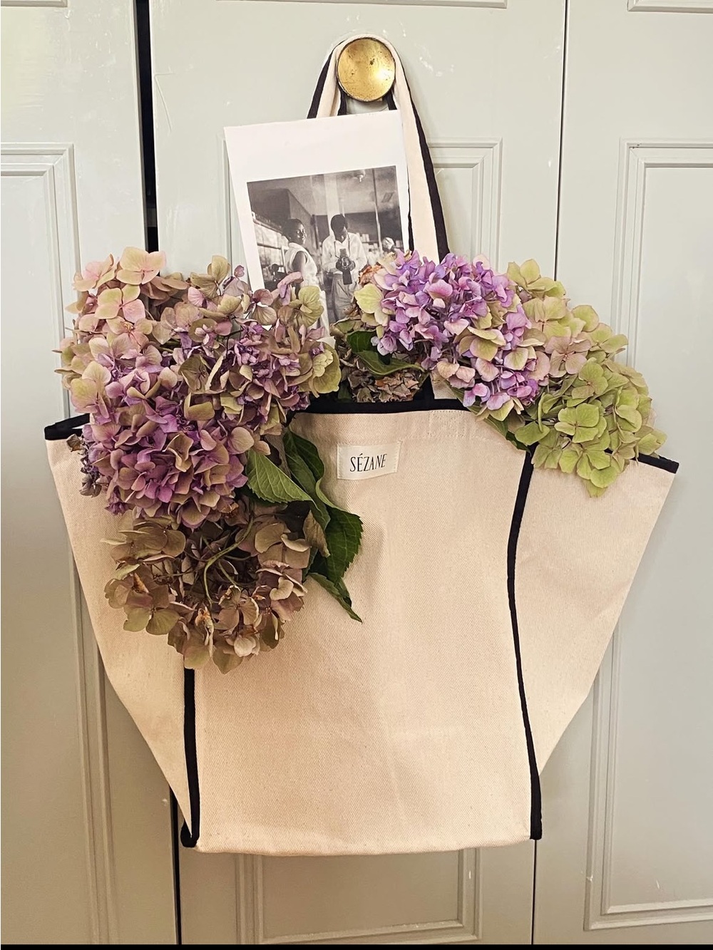 Sézane Canvas Tote Bag NWT